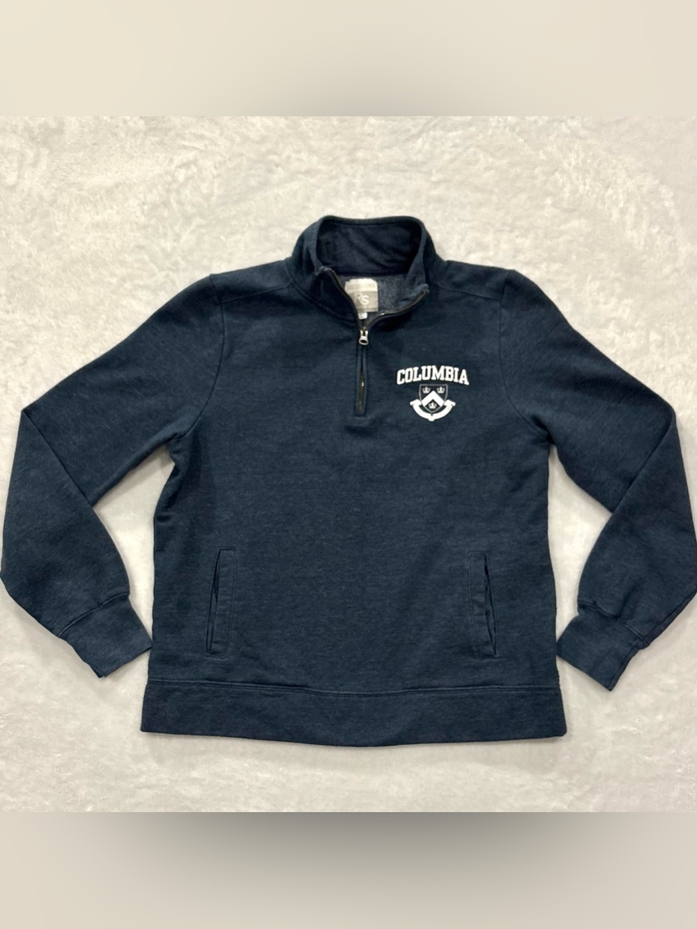 Redshirt Columbia University Smoky Blue 1/4 Zip Sweatshirt Women’s Size L